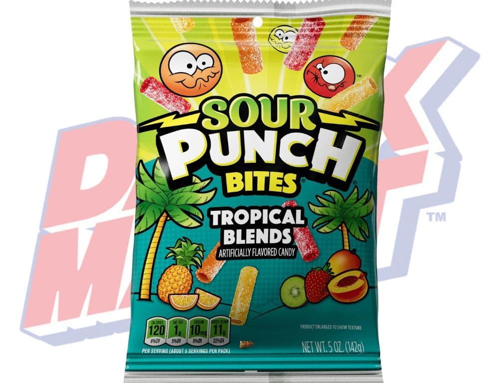 Sour Punch Bites Tropical - 5oz