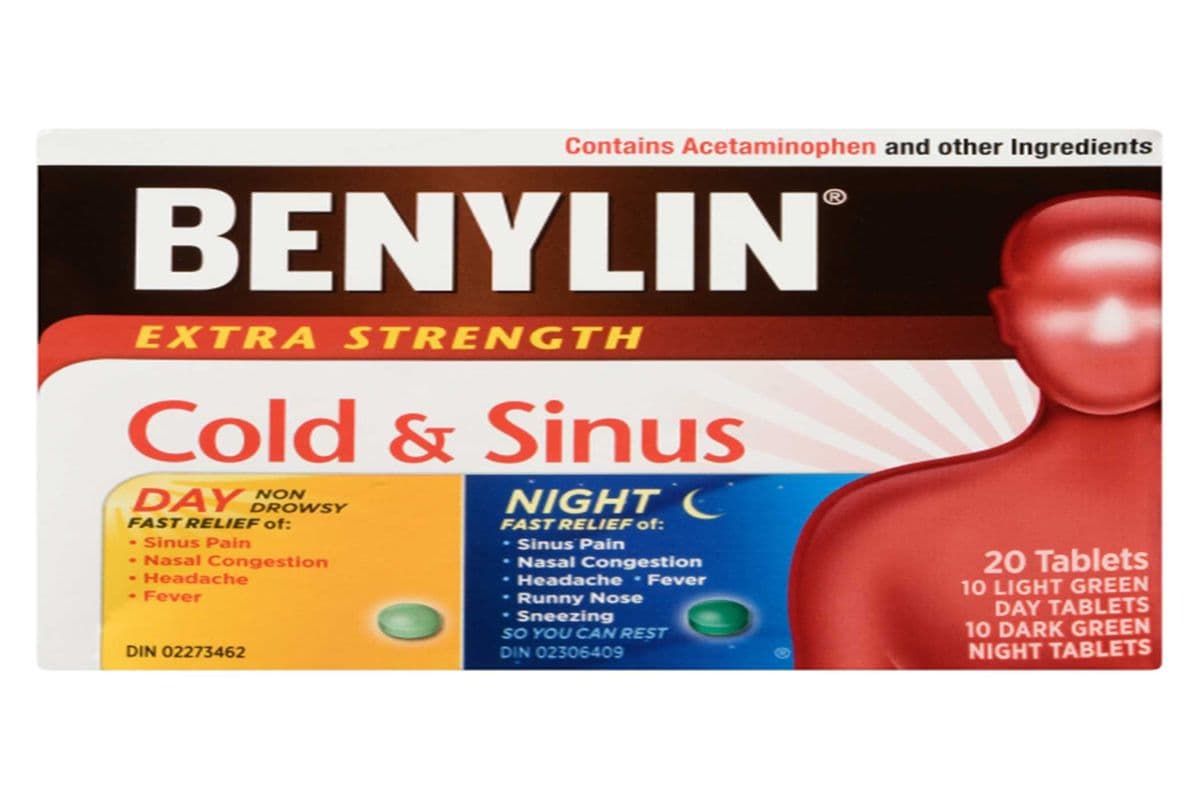 BENYLIN EXTRA STRENGHT COLD AND SINUS (20TABS)