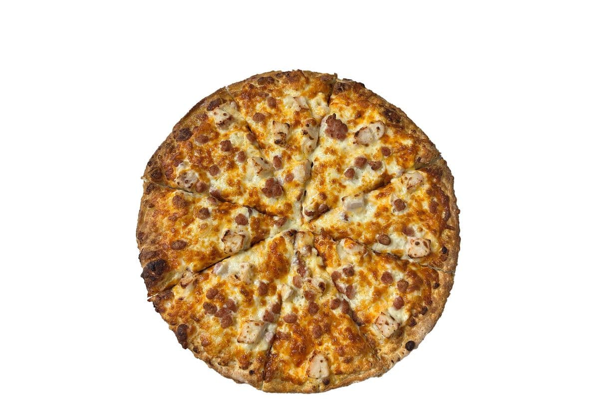 Chicken Bacon Alfredo Pizza