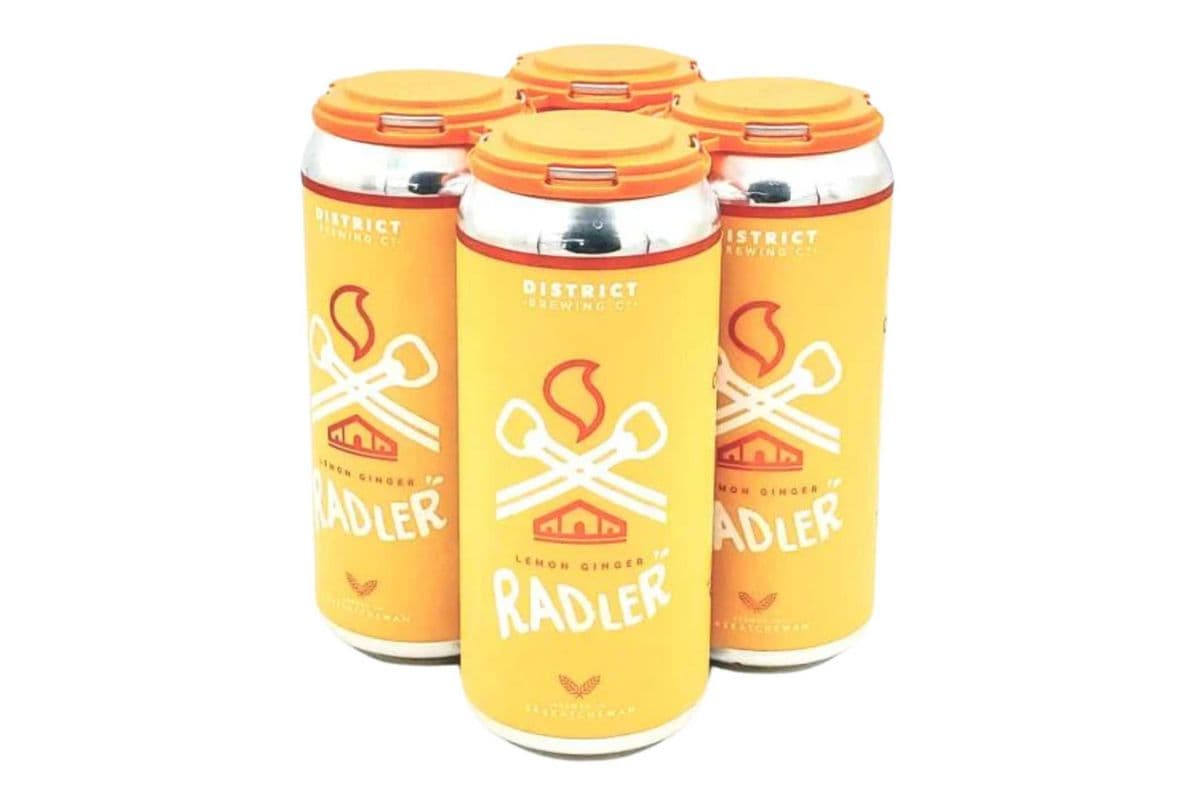 District Lemon Ginger Radler (4 x 473 ml)