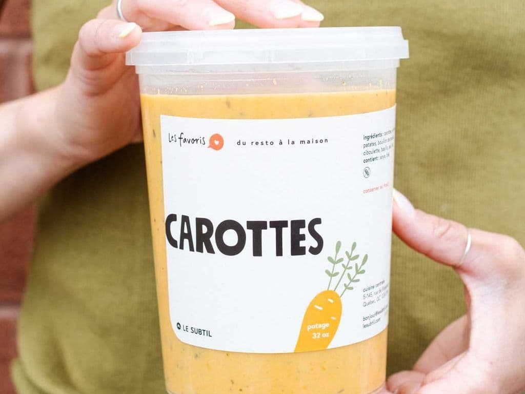 POTAGE DE CAROTTES - 4 PORTIONS