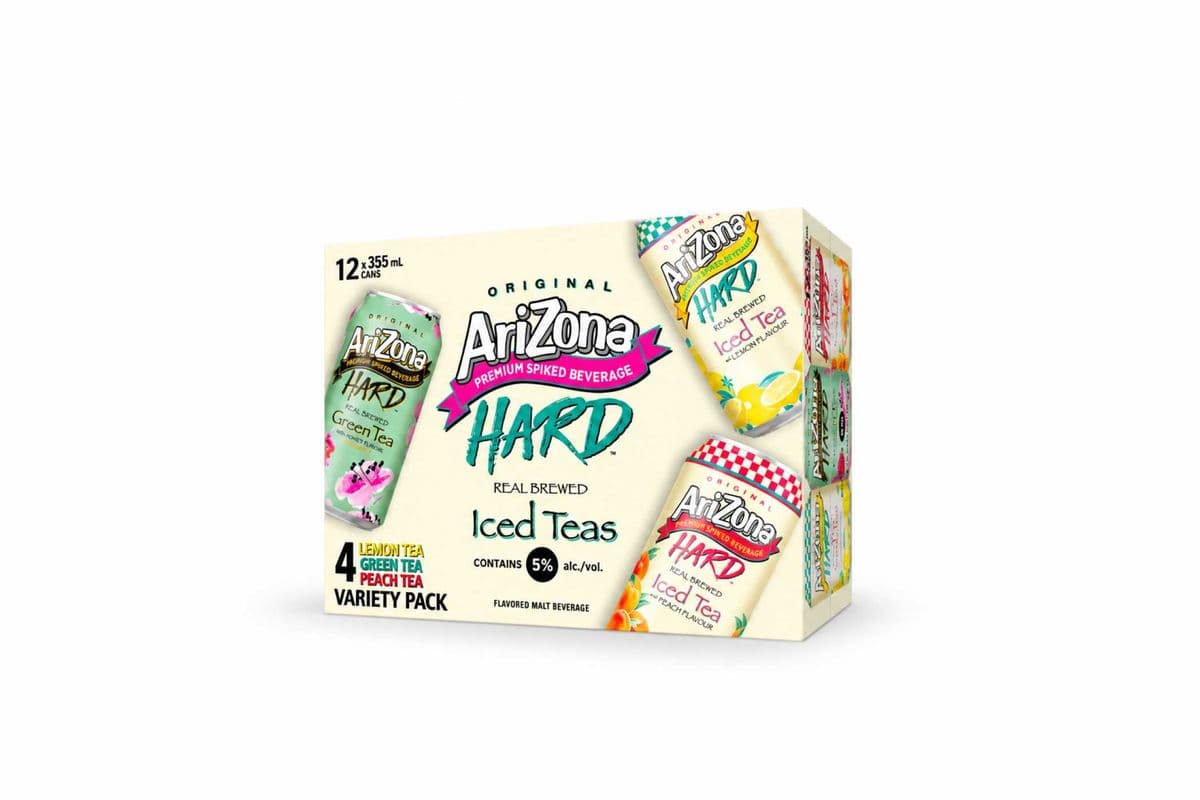 ARIZONA HARD ICED TEAS VARIETY PACK (12 x 355ml Cans)