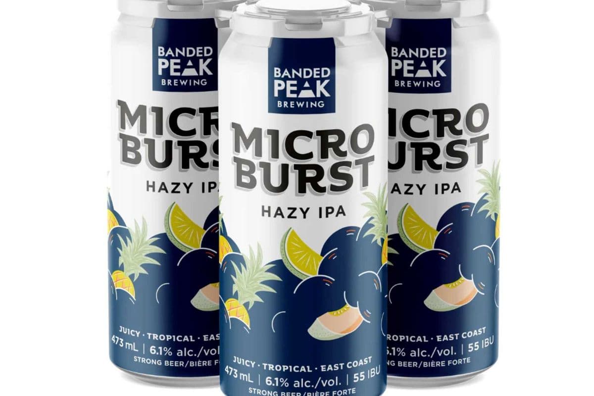 BANDED PEAK MICROBURST HAZY IPA 4 PACK (4 x 473 ML)