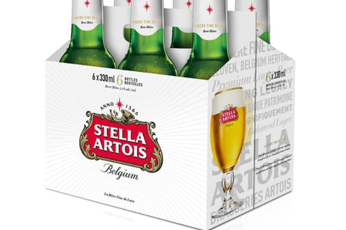Stella Artois 6 pack bottles (6 x 330Ml Bottles)