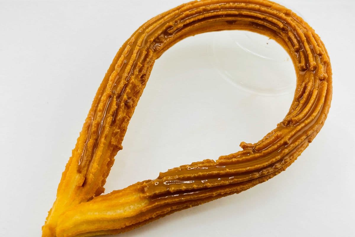 Biscoff glazed churro