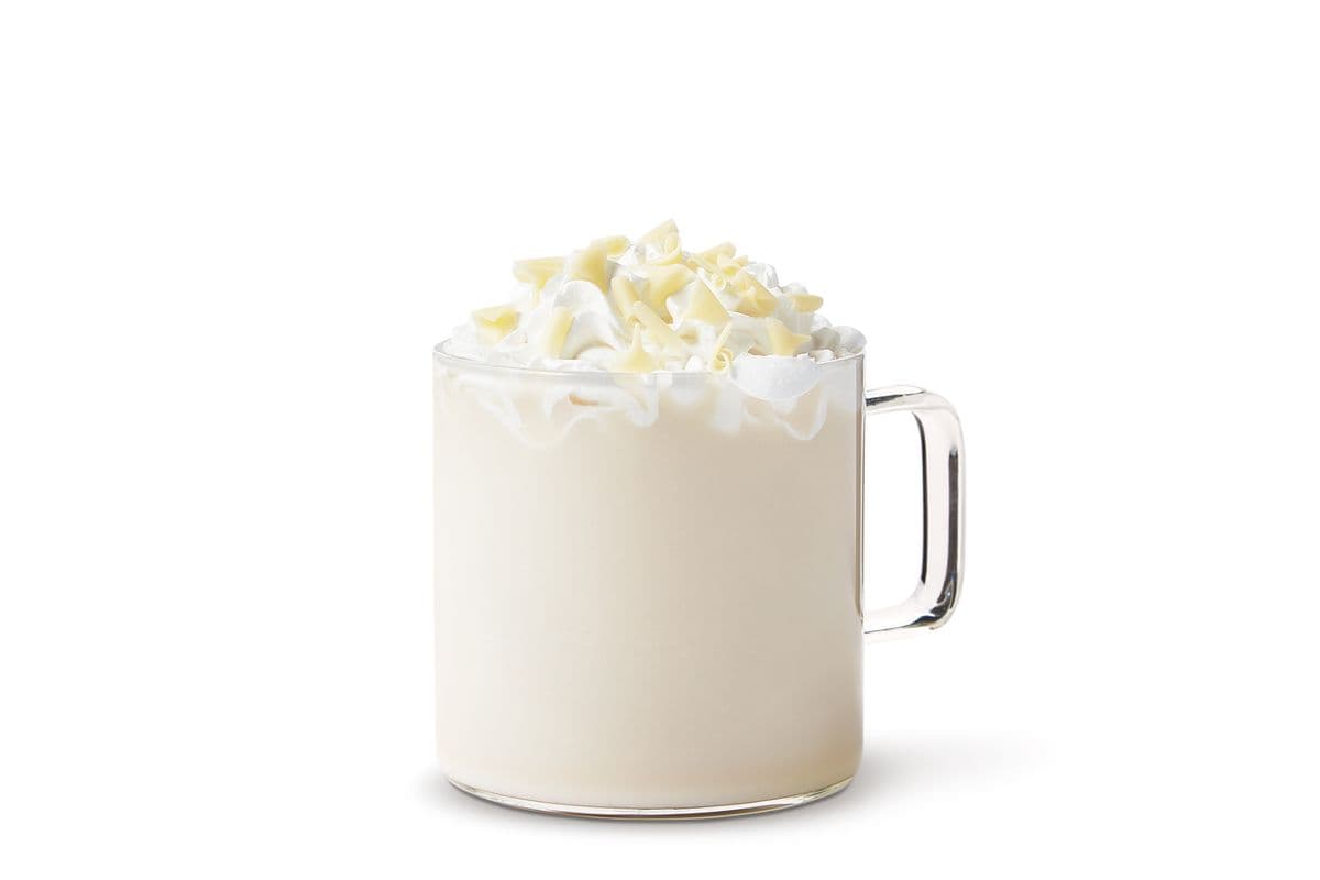 Chocolat chaud blanc au chocolat blanc et pistache