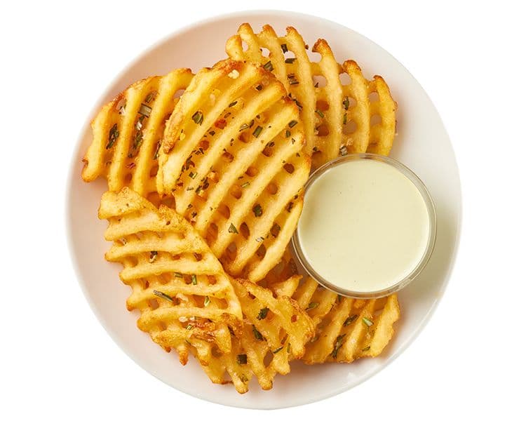 Baked Rosemary Waffle Fries