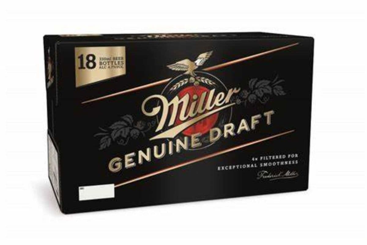 Miller Genuine Draft (18 x 355 ml Bottles)