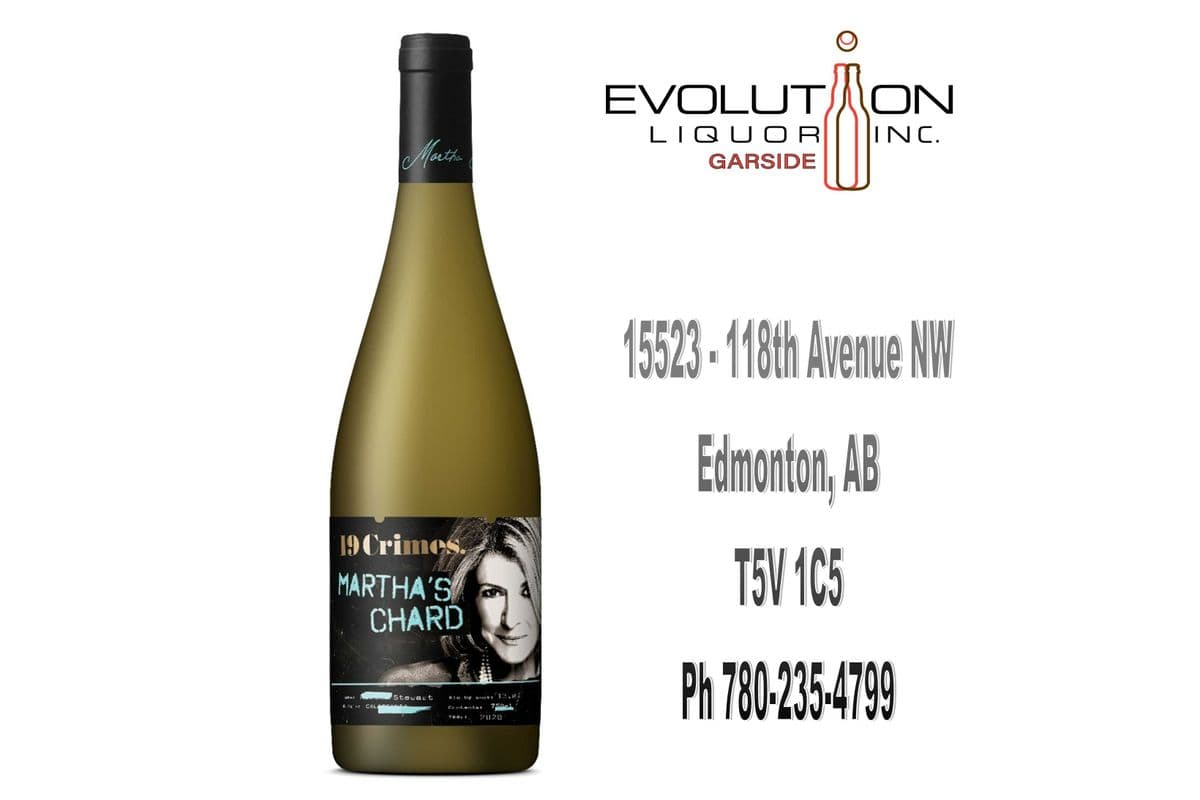 19 Crimes Cali Martha's Chardonnay 0750G (1 x 750ml Glass Bottle)