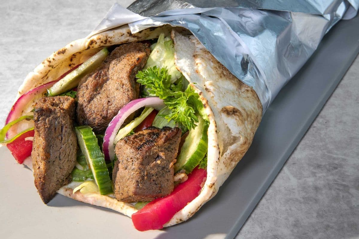 Beef Tikka Kabob Wrap