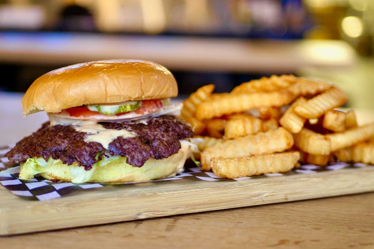Smash Burger with Fries