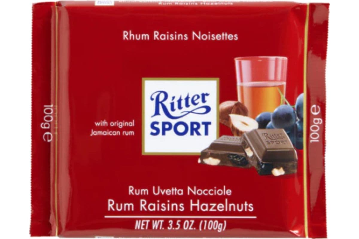 Ritter Sport Rum Raisins & Hazelnuts (100 g)