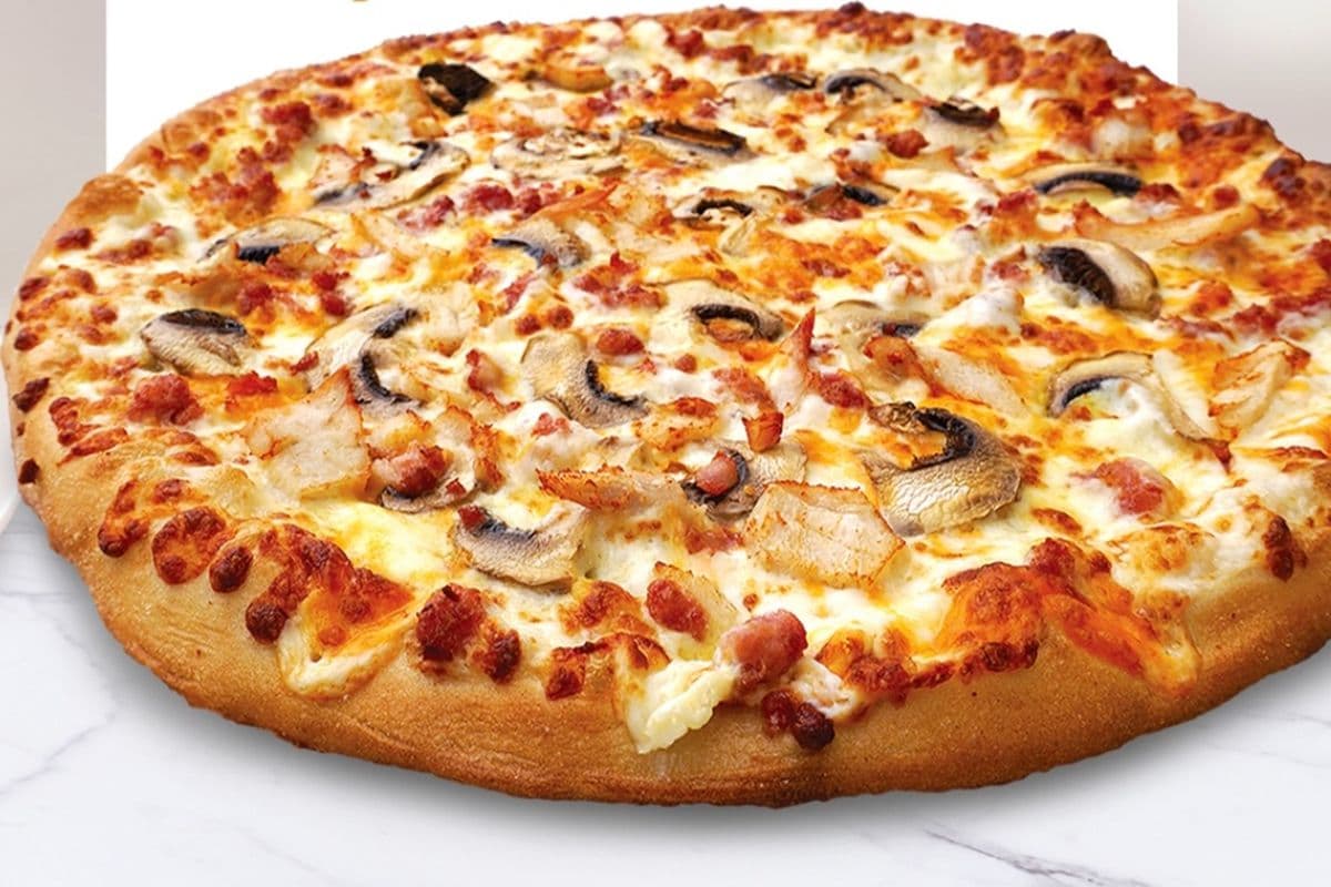 Party Platter Slab Chicken Bacon Alfredo Pizza