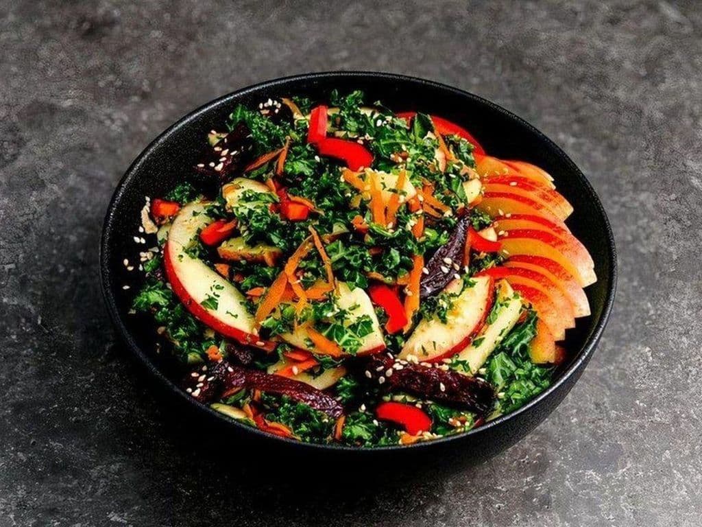 Apple Beet and Kale Salad