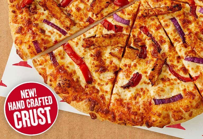 Grande 14" Croûte étirée à la main Poulet Fajita
