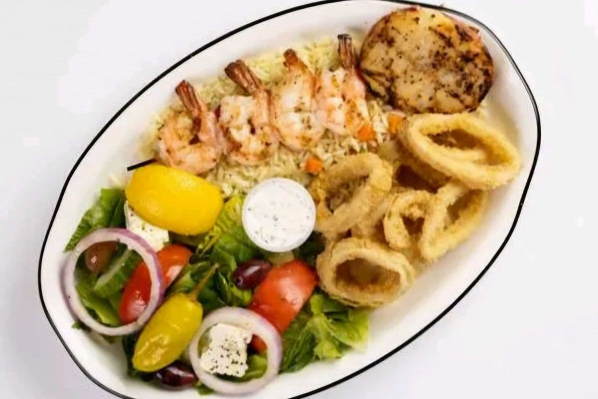 66. Calamari and Shrimp Platter