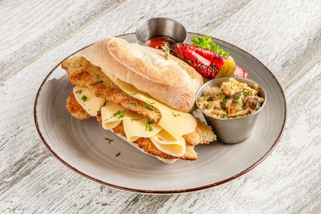 Pork Schnitzel on a Bun