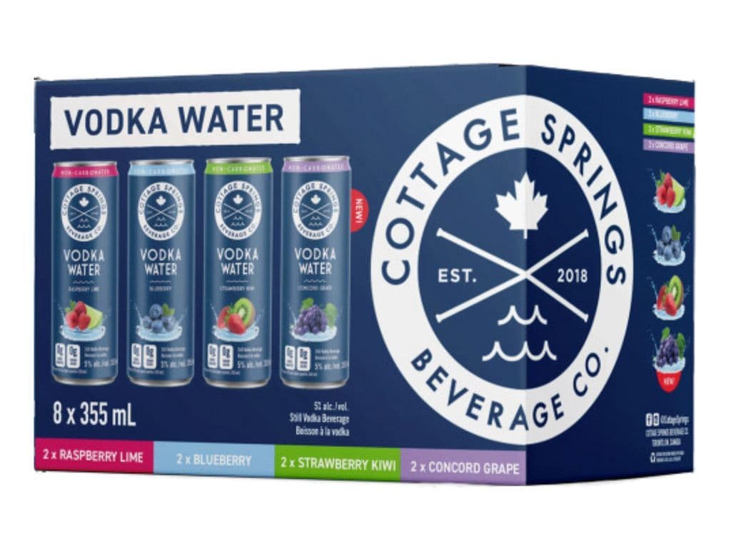 Cottage Springs Vodka Water Mixed Pack (12x355ml)
