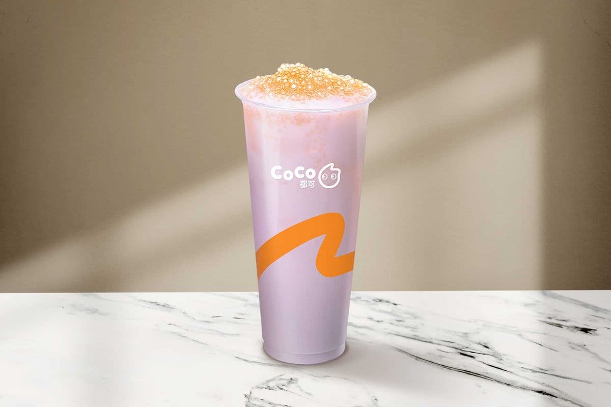 Taro au lait sago / Sago Taro Milk Tea