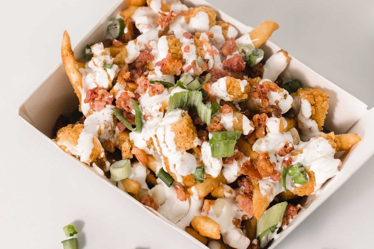 Chicken Bacon Ranch Poutine