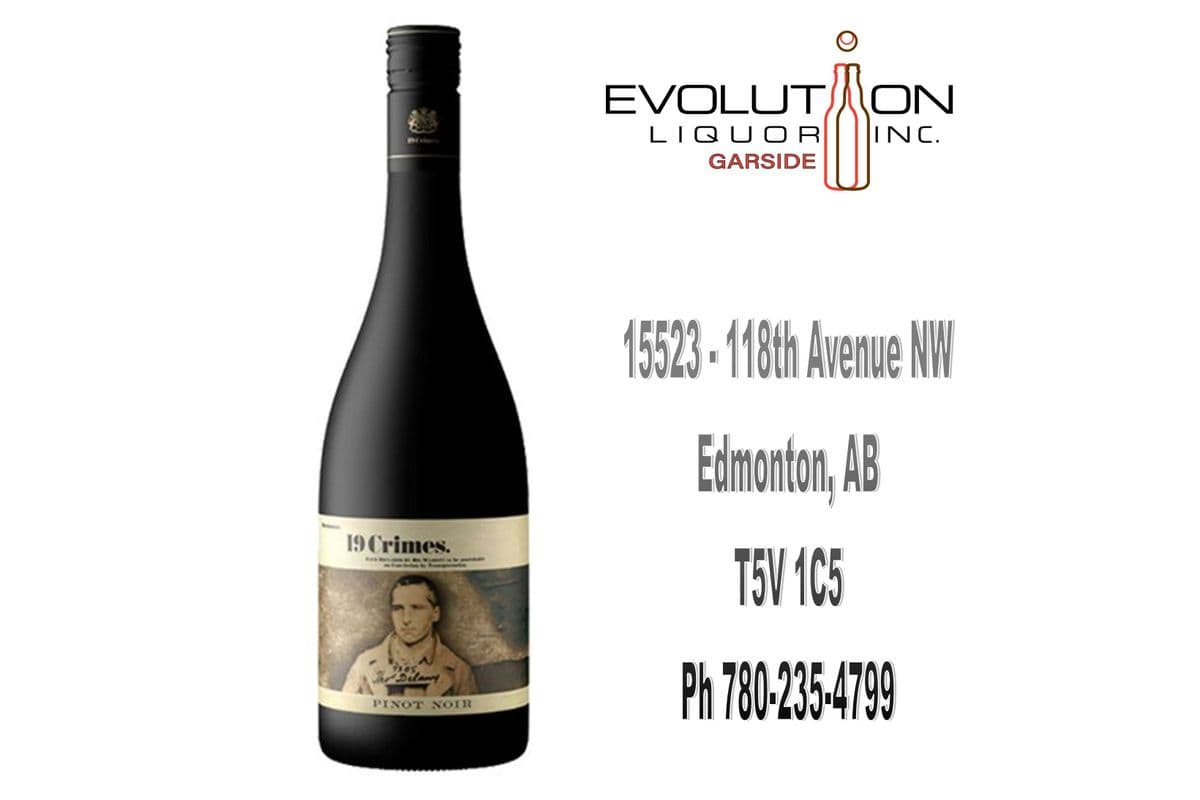 19 Crimes Pinot Noir 0750G (1 x 750ml Glass Bottle)