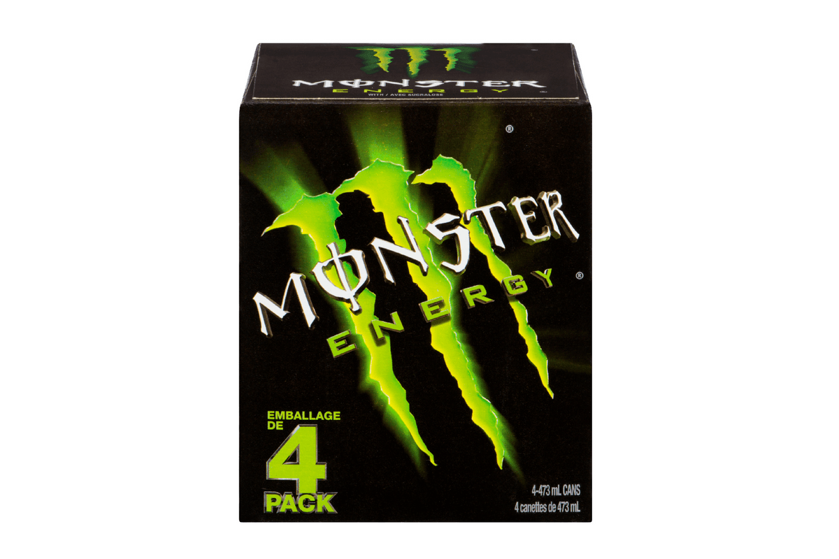 Monster 4 Pack Green 473ml (473 ml)