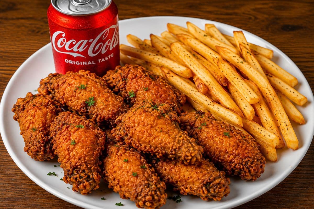 Crispy Wings Meal (10pcs)