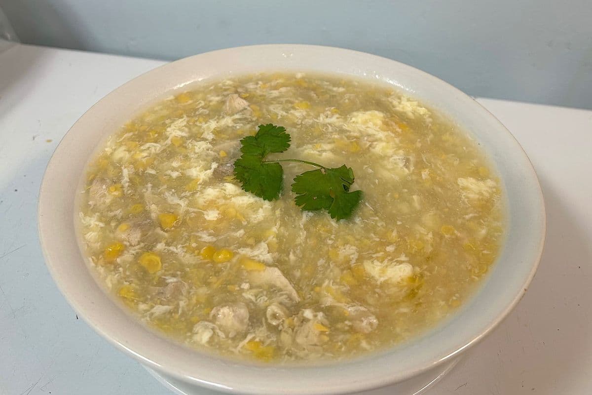 14. Chicken with Sweet Corn Soup