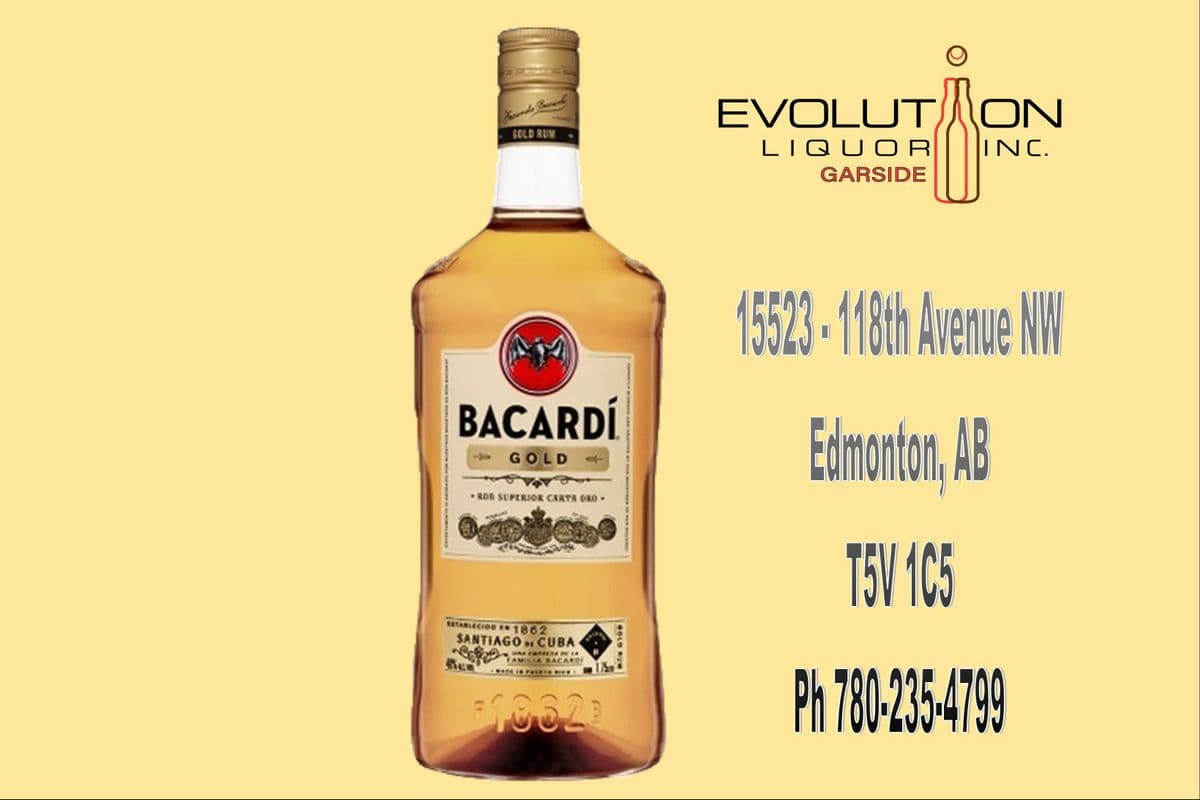 Bacardi Superior Gold Rum 1750P (1 x 1.75L Plastic Bottle)