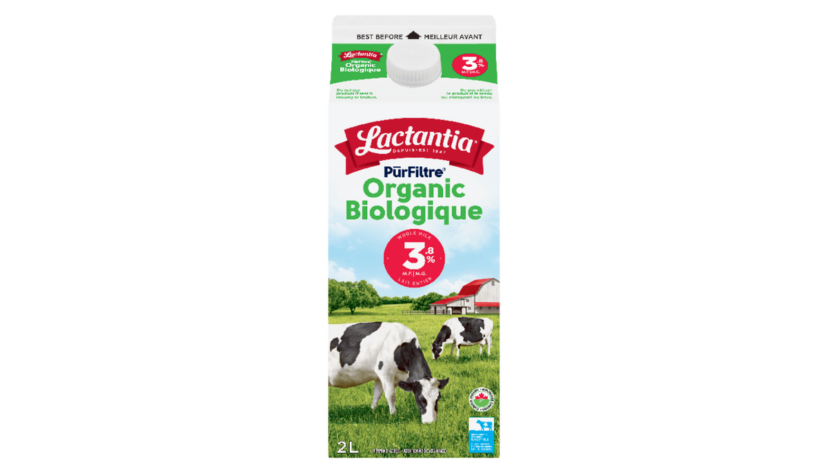 Lactantia BIOLOGIQUE - Lait 3% / Milk 3% 2L ORGANIC
