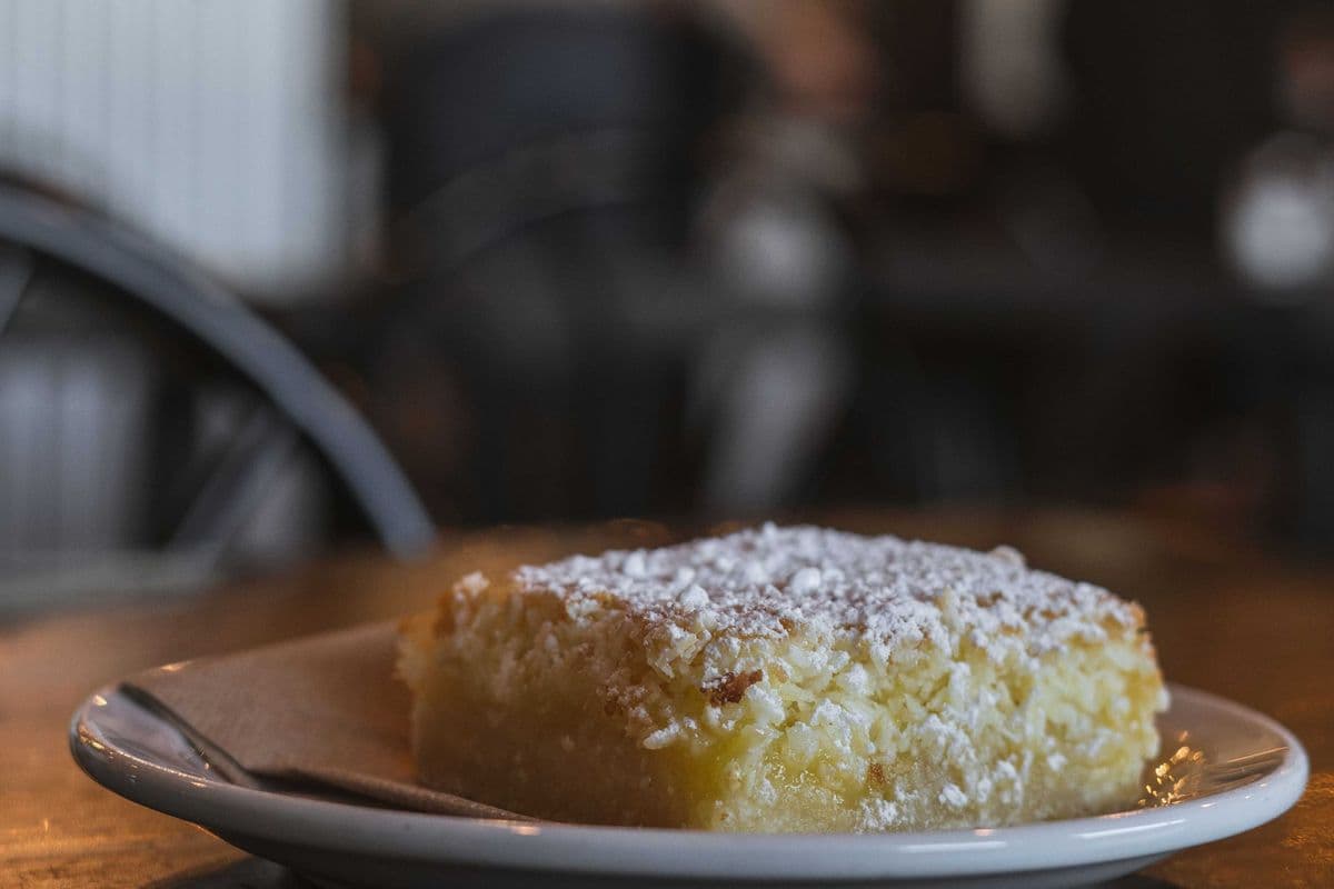 Lemon Coconut Square