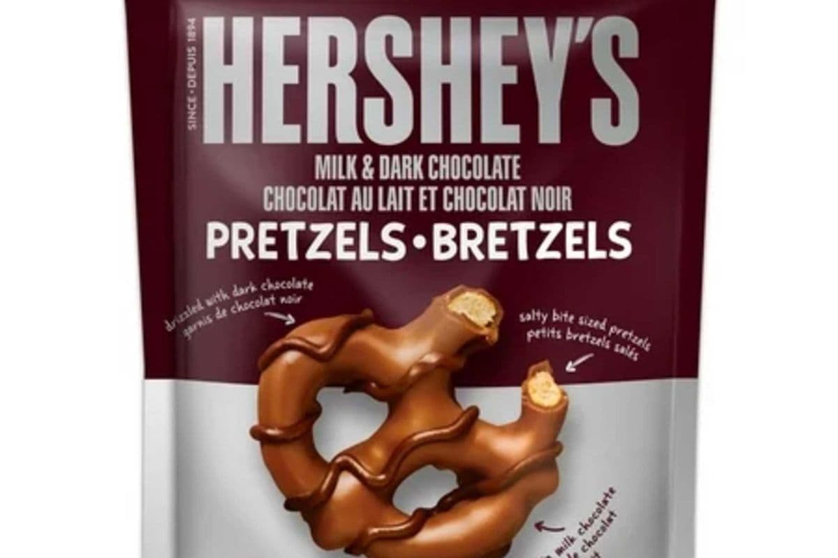 hershey's pretzels - milk and dark chocolate ( 170 g )