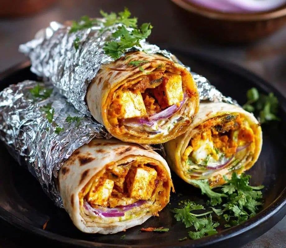Végétarien Kathi Roll | Vegetarian Kathi Roll