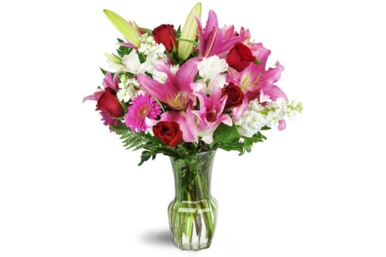 Blushing Heart Bouquet Deluxe