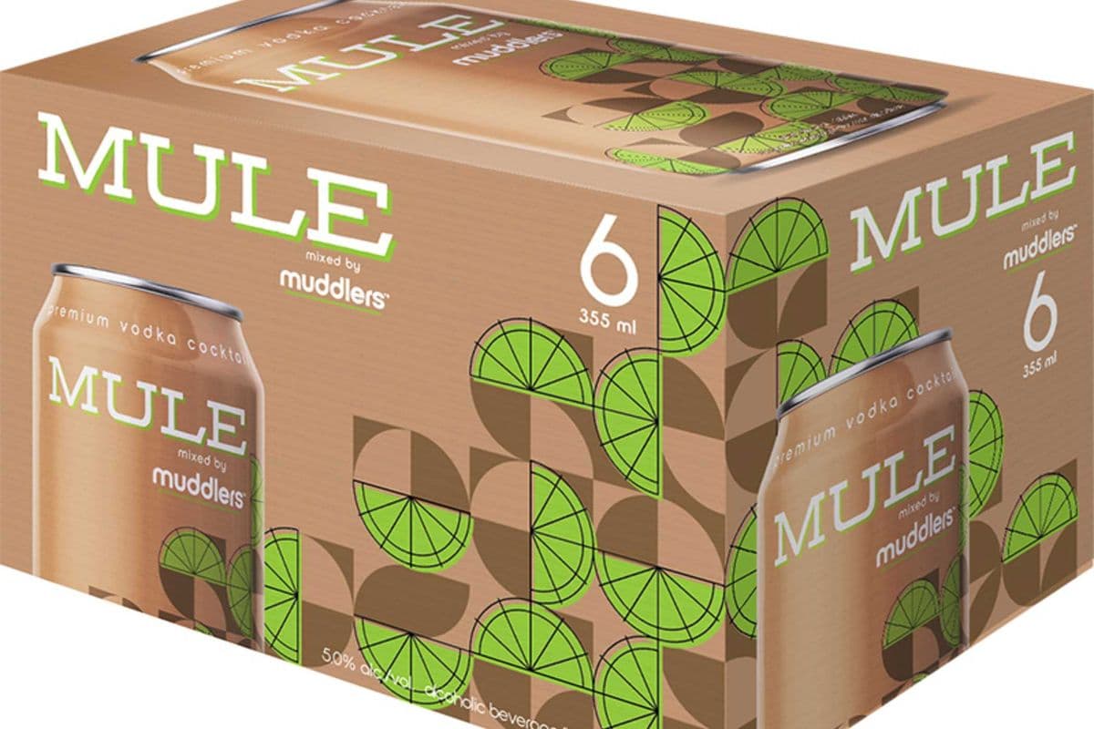 MUDDLERS Moscow Mule Vodka 6 CANS (6X355ml) (1 x 355ml)