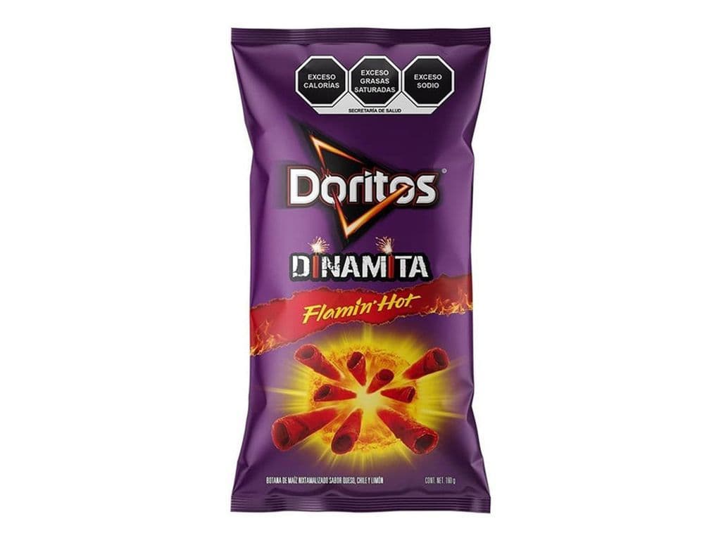 Doritos Dinamita Flamin Hot Mexican Rolled Spicy Tortilla Chips 125g Crunchy Snack