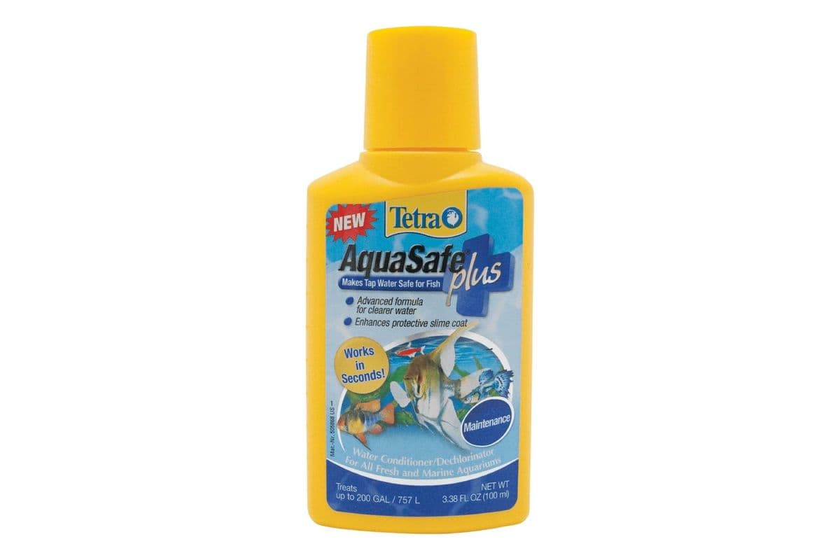 Tetra AquaSafe Plus Freshwater & Marine Aquarium Water Conditioner (3.38 oz)