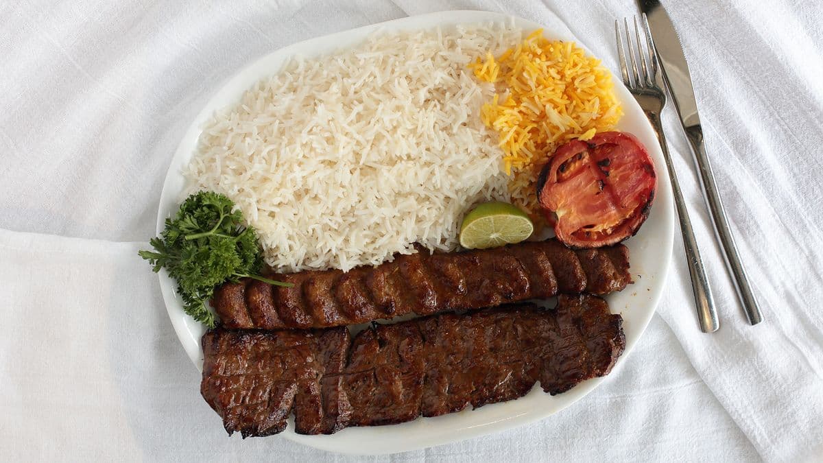 Barg Soltani Kebab Dish