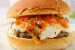 Veal with Tomato Sauce Sandwich