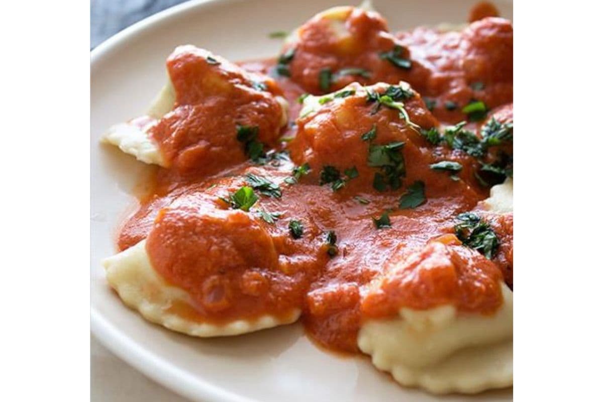 Day and night Lobster Ravioli