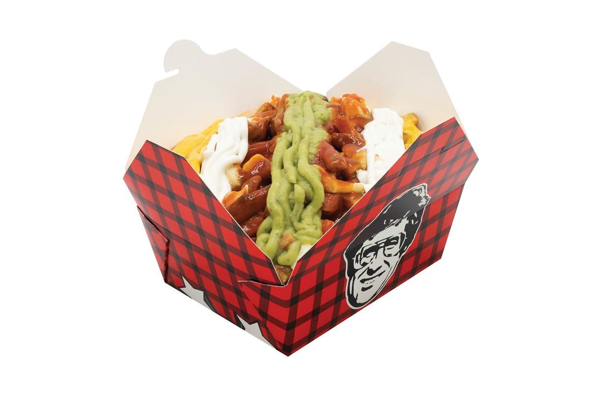 Veggie Rainbow Poutine