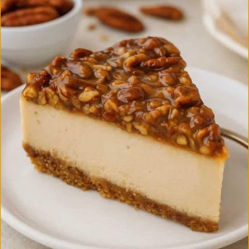 Caramel Pecan Cheesecake
