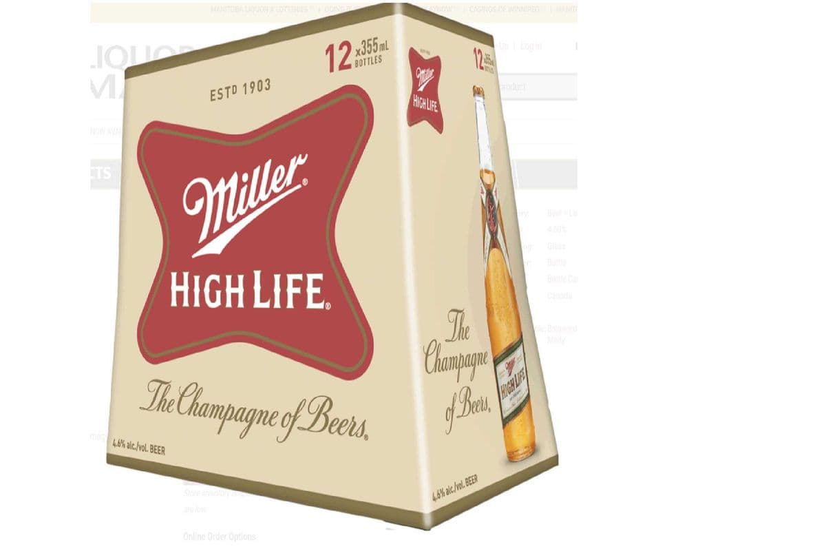 Miller High Life (12 x 355 ml bottles)