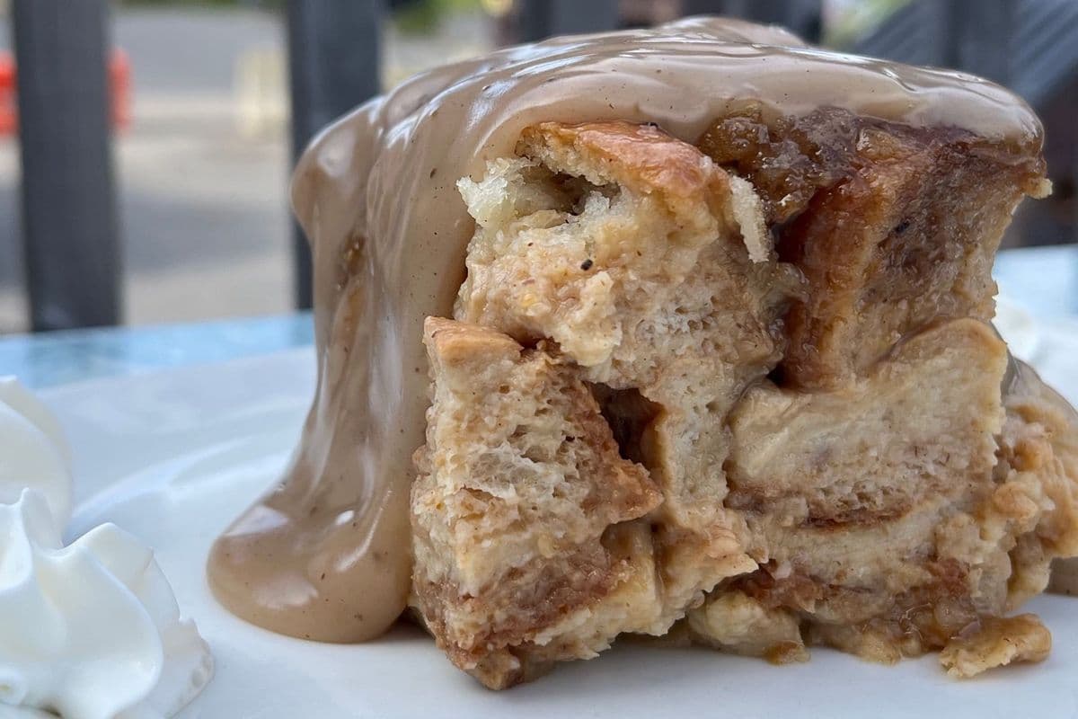 Bread Pudding with Coconut Caramel sauce