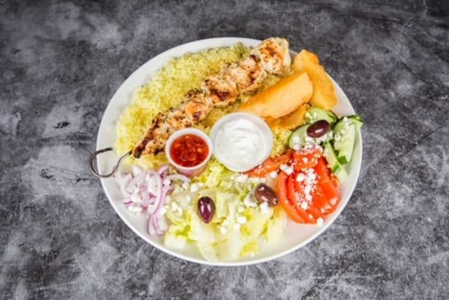 Chicken Souvlaki Dinner