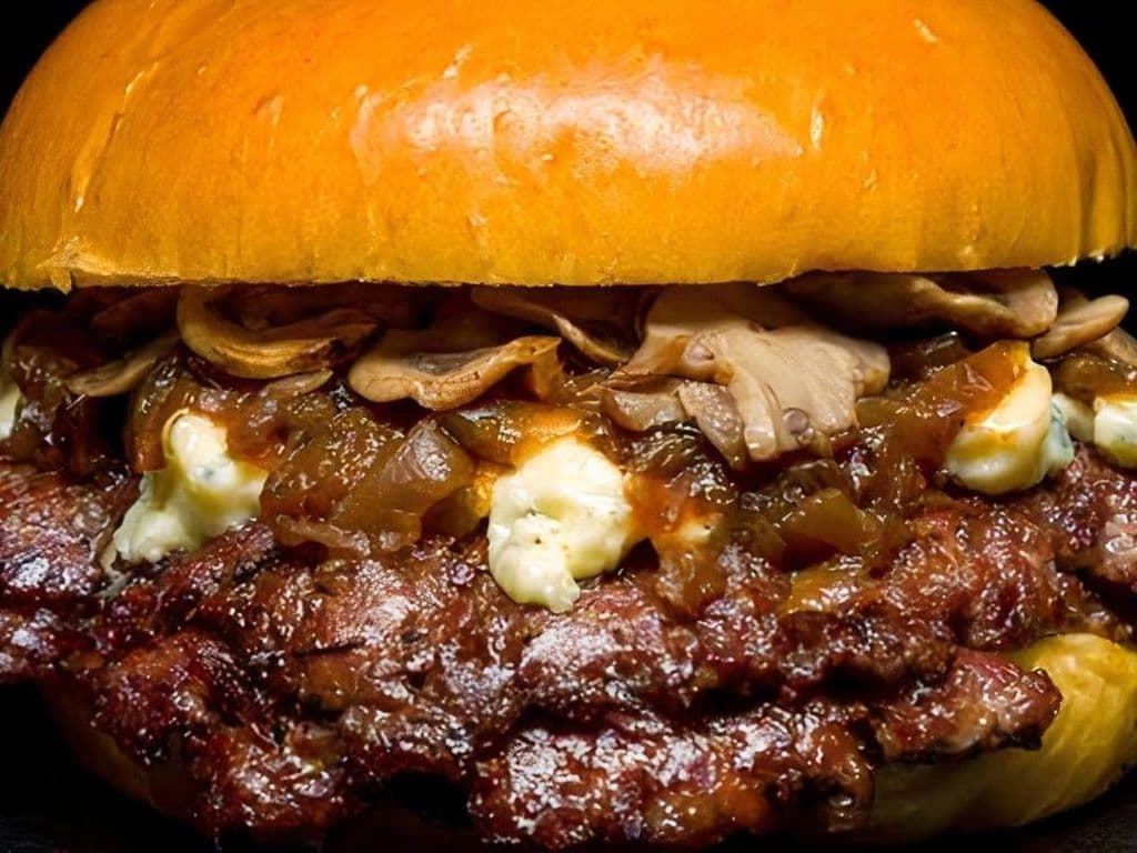 Mushroom & Blue Cheeseburger