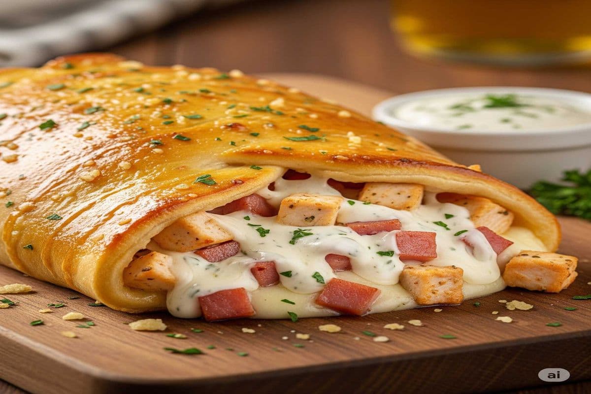 Chicken Bacon Ranch Calzone