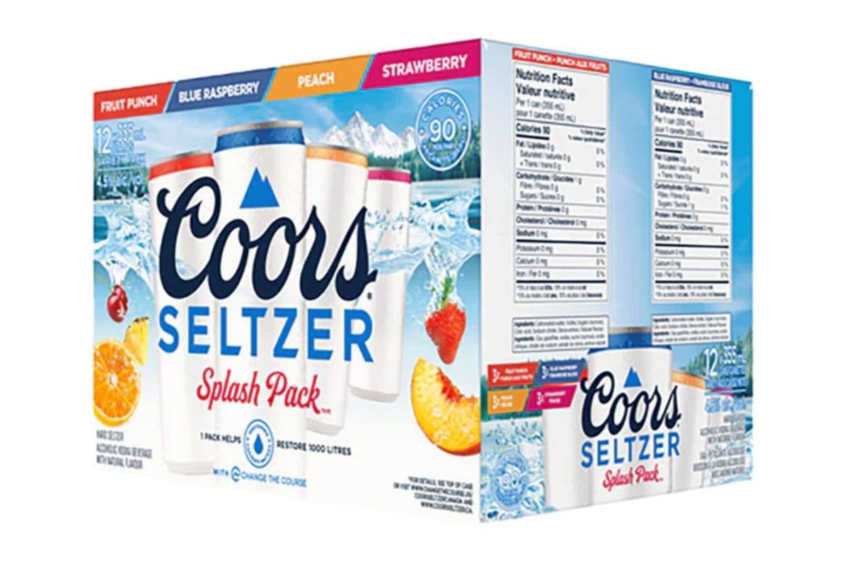 Coors Seltzer Splash Mix 12pk (12 x 355ml)