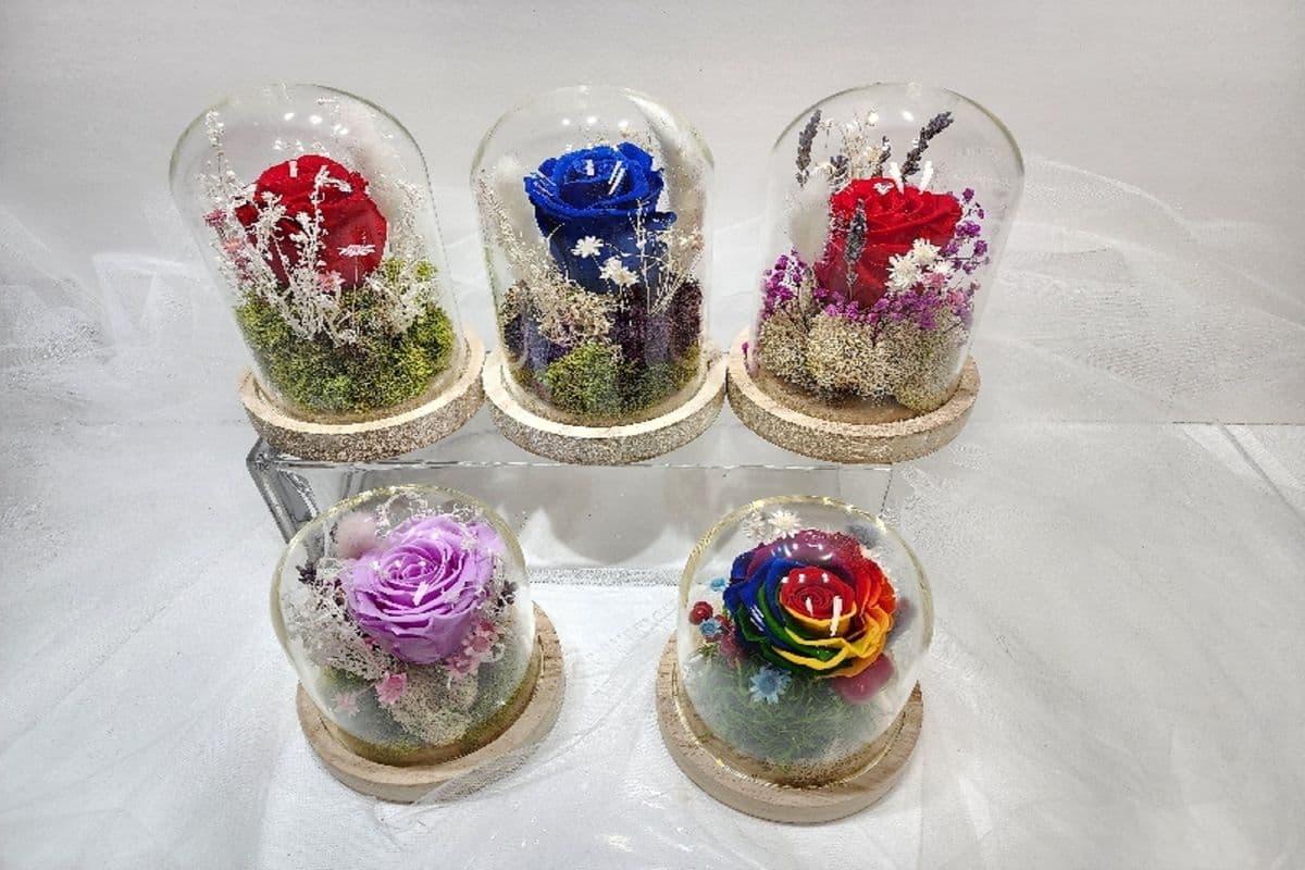Roses Éternelle with Vase