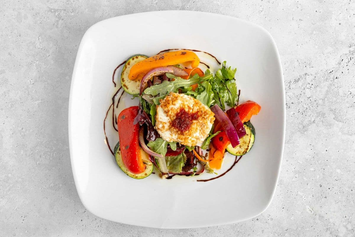 Walnut Crusted Goat Cheese Salad